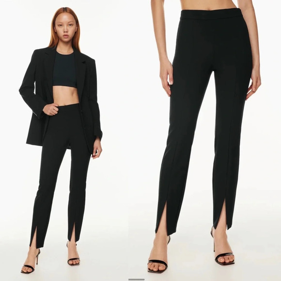 Babaton Pants - $148 Aritzia Babaton Cassatt Pant in Black Size 6 - High-waisted slit pants